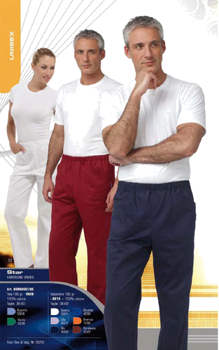 CALZONE STAR BIANCO UNISEX