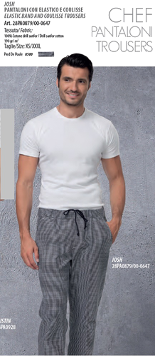 CALZONI JOSH CON COULISSE PIED DE POUL